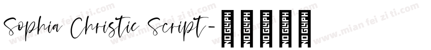 Sophia Christie Script字体转换